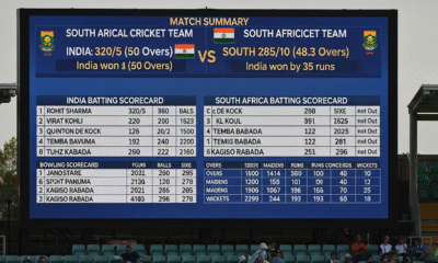south africa national cricket team vs india national cricket team match scorecard